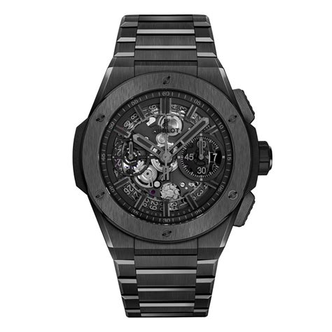 black rectangle face watch hublot|Hublot big bang unico black.